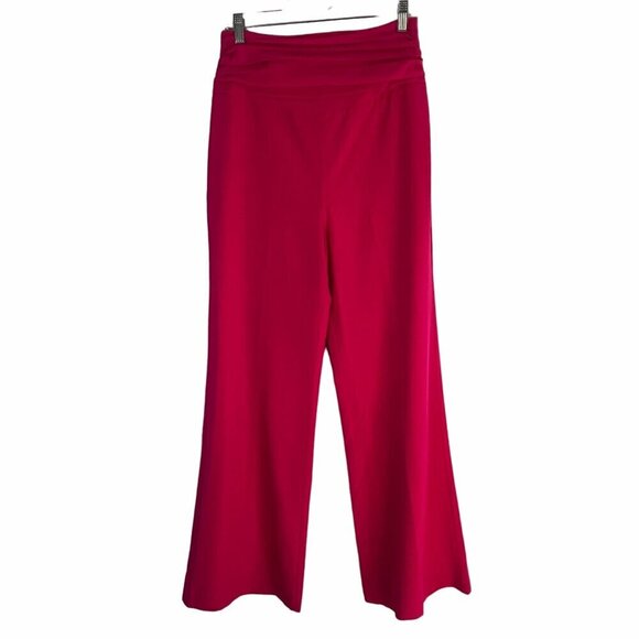 Lovers And Friends Dorinda Wide Leg Pant in Neon Pink High Waist Medium NWT - Picture 3 of 13